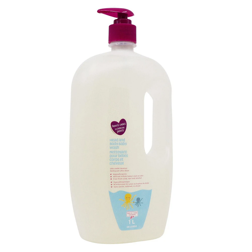 Nettoyant corps et cheveux Le Choix du Parent pour bébés 1 L