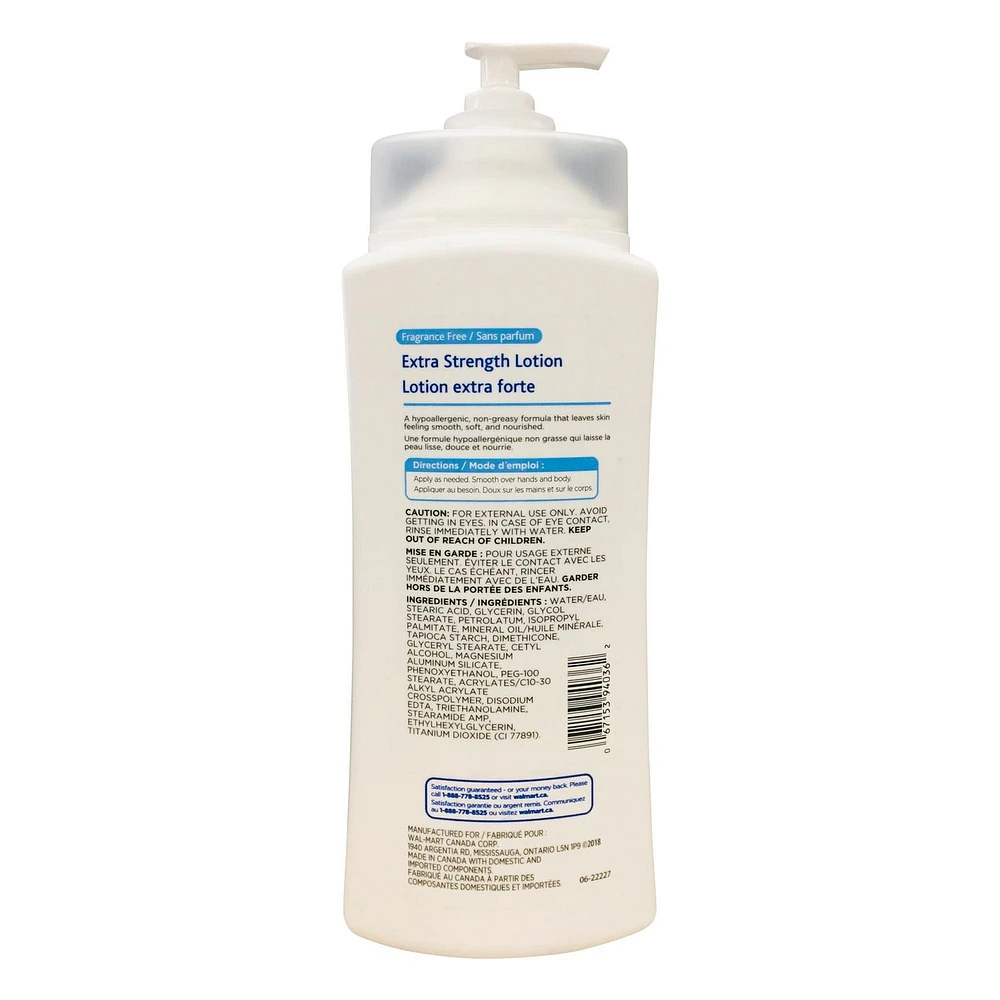 Equate Lotion pour le corps sans parfum 725 ml