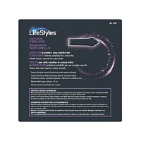 LifeStyles Natural Feeling Premium Lubricated Natural Rubber Latex Condoms 36CT, 36 Latex condoms