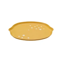 Hometrends Lemon Bamboo Melamine Serve Set L 13.9 x W 10.2 Inch 2pc