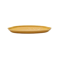 Hometrends Lemon Bamboo Melamine Serve Set L 13.9 x W 10.2 Inch 2pc