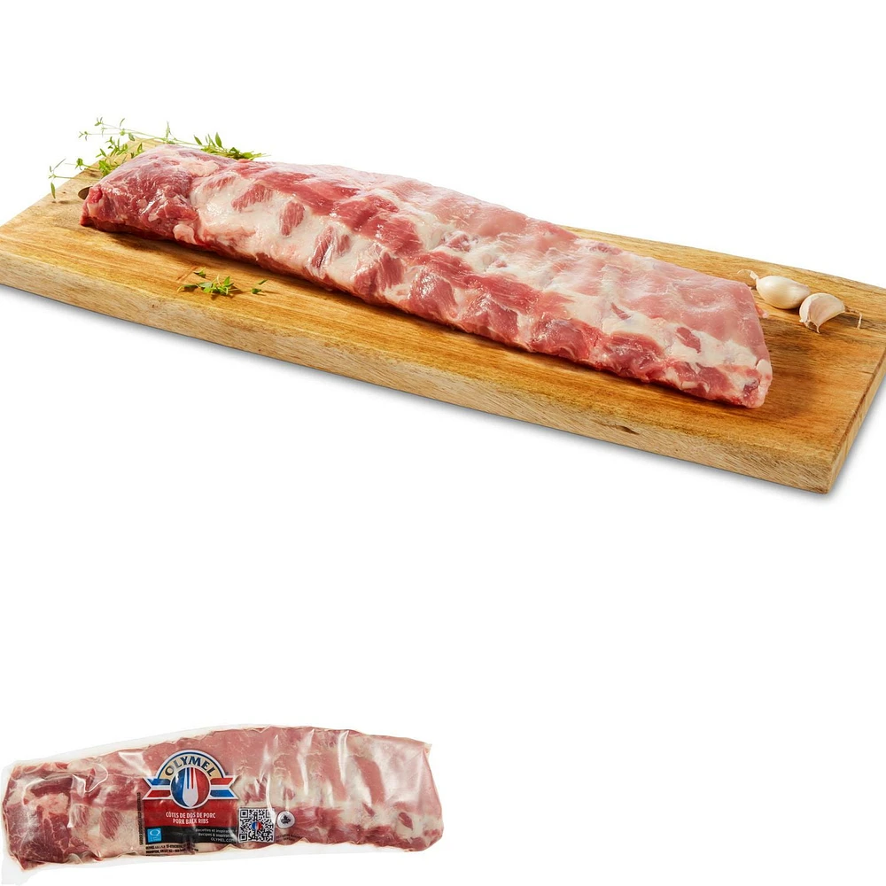 Olymel Pork Back Ribs, 1 piece, 0.49 - 1.00 kg