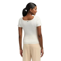 Chemise côtelée à encolure dégagée de Mexx pour femmes