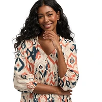 Mexx Women’s Printed V-Neck Puff Sleeve Dress, XS-XXL