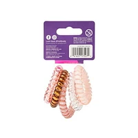 Goody Dentless Jelly Bands - Coil Ponytailers - T Trend Blush Color - 5Ct, Goody Elastic.