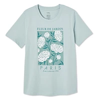 T-shirt à encolure ras du cou George pour femmes Tailles TP–TTG