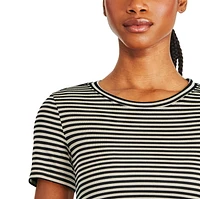 T-shirt ruché sur les côtés George pour femmes Tailles TP–TTG
