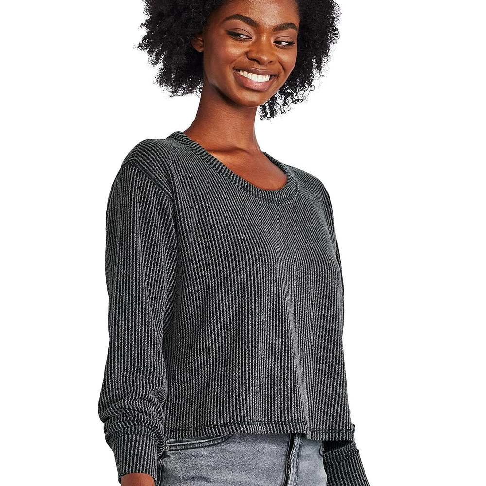 George Women's Textured Boxy Top