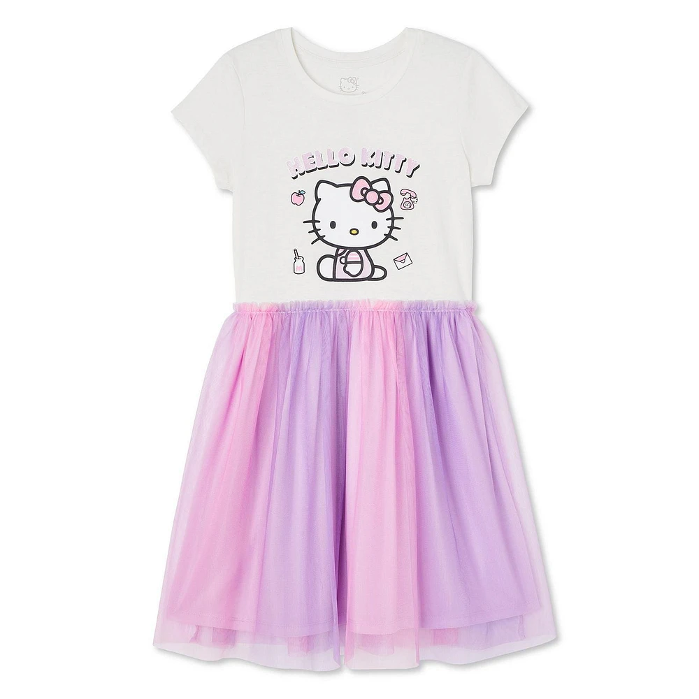 Robe tutu Hello Kitty pour filles Tailles TP-G