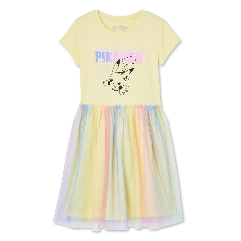 Pokemon Girls' Pikachu Tutu Dress, Sizes XS-L
