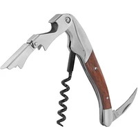 Sommelier Wood Handle Corkscrew Opener, Set of 2