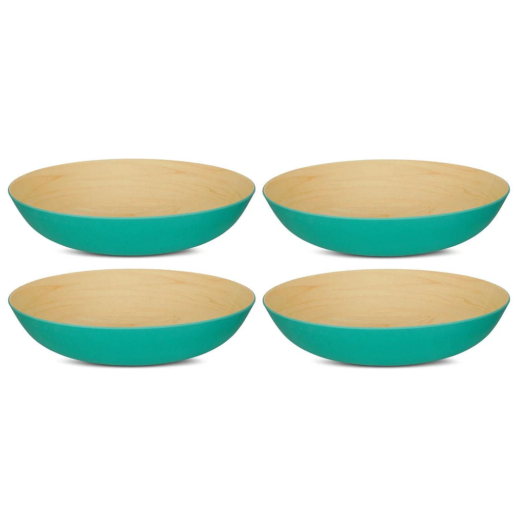 Bamboo Maple Winter Green Poke Bowl 20cm, Set of 4