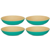 Bamboo Maple Winter Green Poke Bowl 20cm, Set of 4