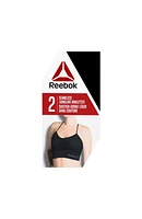 Reebok Ladies' 2 Pack Seamless Longline Bralettes