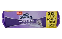 Hartz Home Protection Odour Eliminating Lavender 2XL Dog Pee Pads and Training Pads for Puppies and Adult Dogs, 40ct XXL Dog Pads (30"x30")