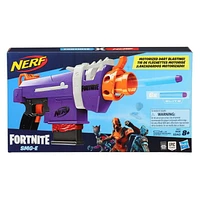 Nerf Fortnite SMG-E Blaster -- Motorized Dart Blasting -- 6-Dart Clip, 6 Official Nerf Elite Darts