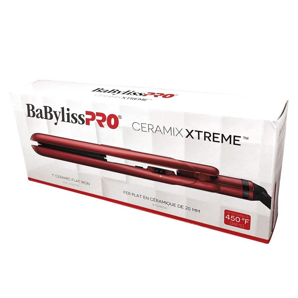 BaByliss PRO Ceramix Xtreme 1" Professional Ceramic Flat Iron