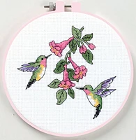 Hummingbird Duo Counted Cross Stitch Kit by Dimensions, Hummingbird Counted Cross Stitch Kit