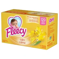 Fleecy Aroma Therapy Calm Fabric Softener Dryer Sheets (Fabric Conditioner), 120 Sheets