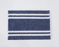 Chaps Luxury Bath Rug - Plush Comfort for Stylish Bathrooms, Navy, 17" x 24"