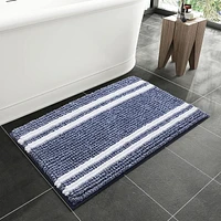 Chaps Luxury Bath Rug - Plush Comfort for Stylish Bathrooms, Navy, 17" x 24"