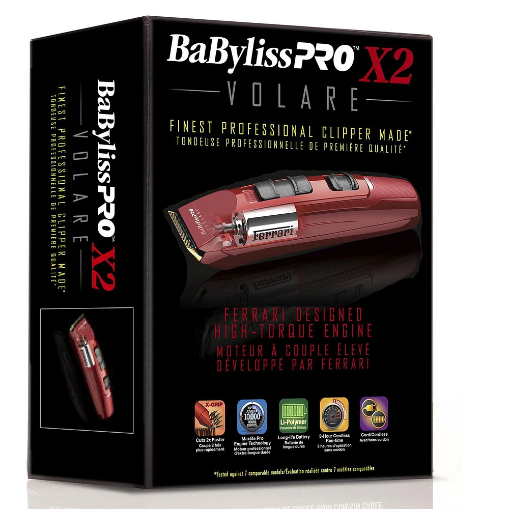 BaByliss PRO Volare Ferrari Designed Engine Professional Clipper