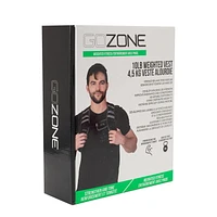 GoZone 10lb Weighted Vest – Black/Grey, With reflective safety strips