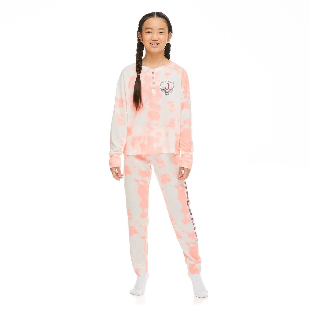 Justice Girls' Henley Pajamas 2-Piece Set