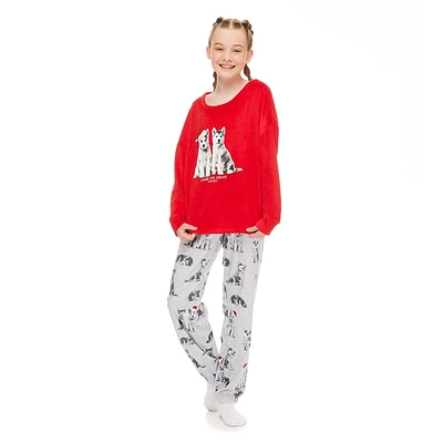 Pyjama 2 pièces en molleton de velours George pour filles