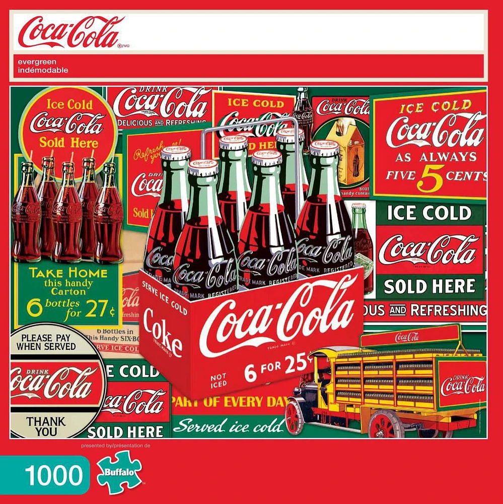 Buffalo Games - Coca-Cola - Evergreen - 1000 Piece Jigsaw Puzzle