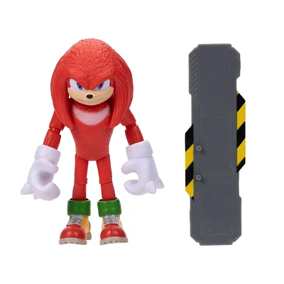 Figurine Knuckles à l'échelle de 4 pouces du film Sonic le Hérisson 2