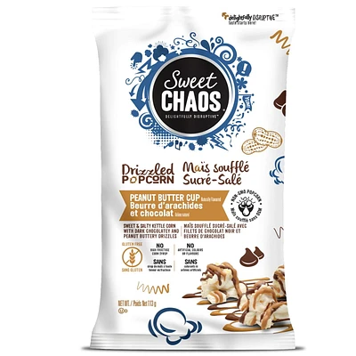 Sweet Chaos Drizzed Popcorn- Peanut Butter