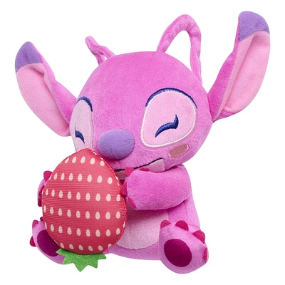 Disney Stitch Small 7-inch Plush Stuffed Animal, Angel with Strawberry