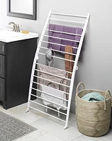 Space-Saving Drying Rack, 26.8 in. W x 3 in. D x 51.5 in. H; White