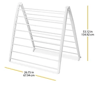 Space-Saving Drying Rack, 26.8 in. W x 3 in. D x 51.5 in. H; White