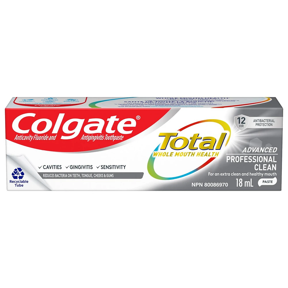 Colgate Total Advanced Professional Clean Toothpaste, 18 mL, 18mL