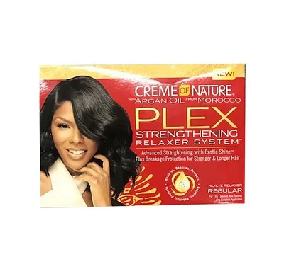 Creme Of Nature Système Défrisant Argan Plex Régulier
