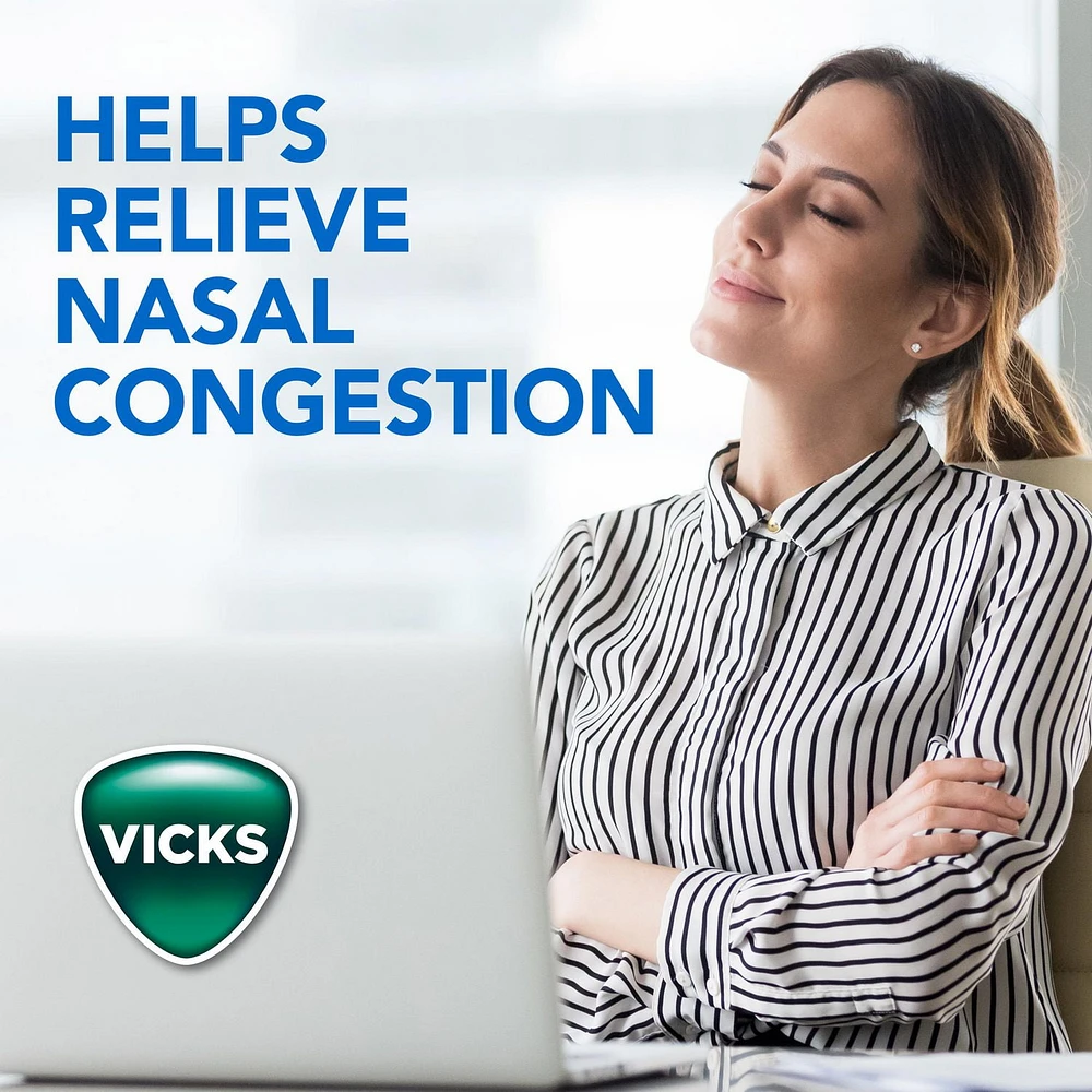 Vicks VapoCOOL Max Drops, Max Strength Medicated Drops, Soothes Sore Throat Pain Caused by Cough, Cherry Freeze Flavor, 40CT