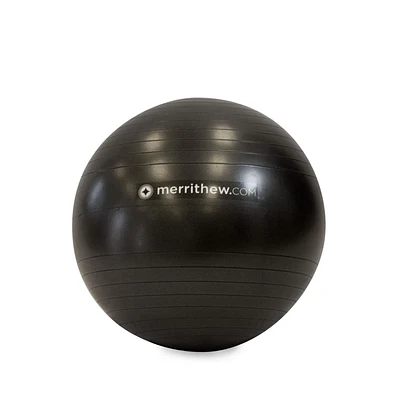 STOTT PILATES Ballon de stabilité (noir), avec pompe