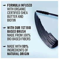 Rimmel KIND & FREE Mascara propre, revitalisant, volumateur et allongeant - Infusé de beurre de karité certifié biologique et de biotine - Sans cruauté envers les animaux et végétalien Mascara vegan 7mL