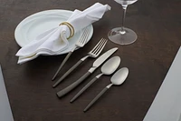 Adjacent Midnight 20 Piece Everyday Flatware Set, Service for 4