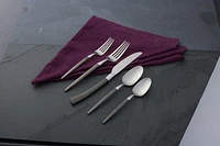 Adjacent Midnight 20 Piece Everyday Flatware Set, Service for 4