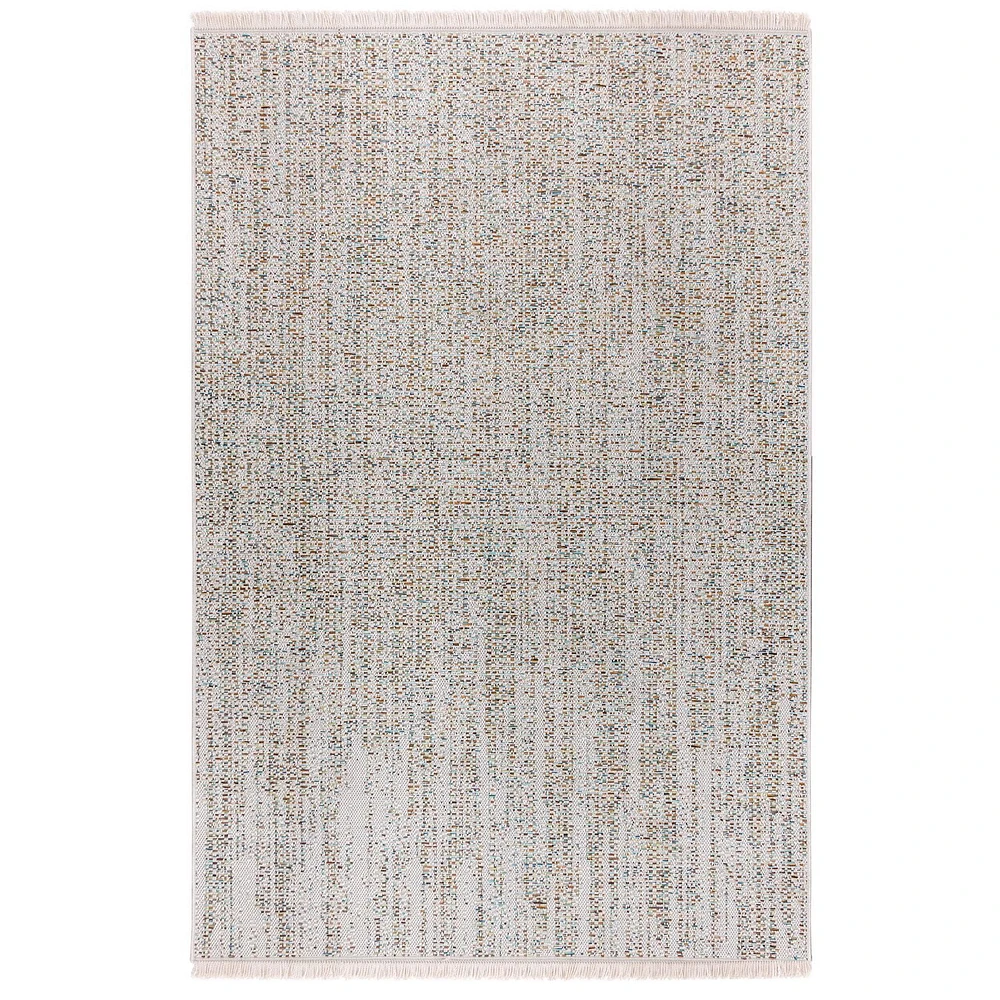 Crete Mosaic Speckle Indoor Outdoor Patio Area Rug, 5 ft. 2-inch x 6 ft. 7-inch