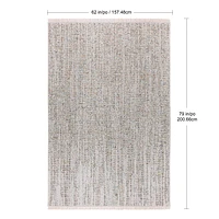 Crete Mosaic Speckle Indoor Outdoor Patio Area Rug, 5 ft. 2-inch x 6 ft. 7-inch