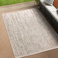 Crete Mosaic Speckle Indoor Outdoor Patio Area Rug, 5 ft. 2-inch x 6 ft. 7-inch