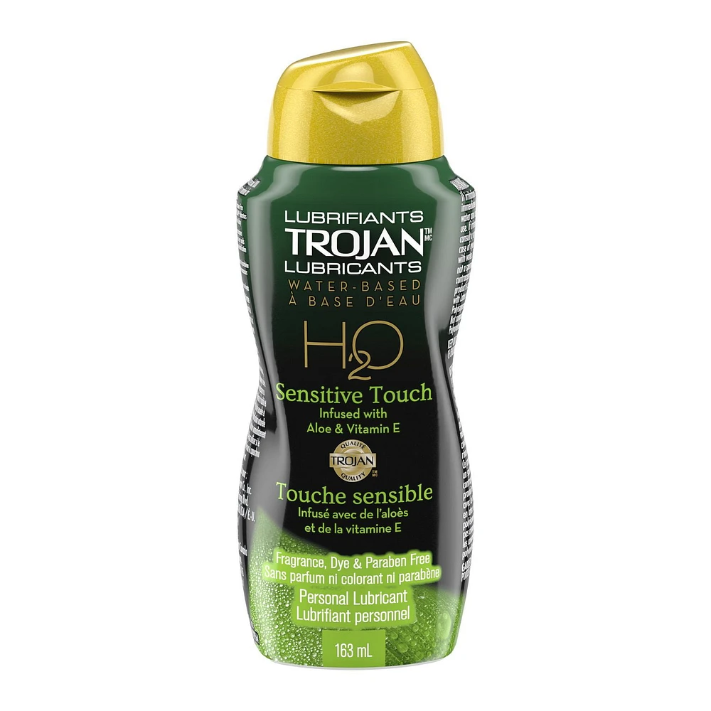 Trojan H2O Sensitive Touch Water-Based Personal Lubricant, 163 mL