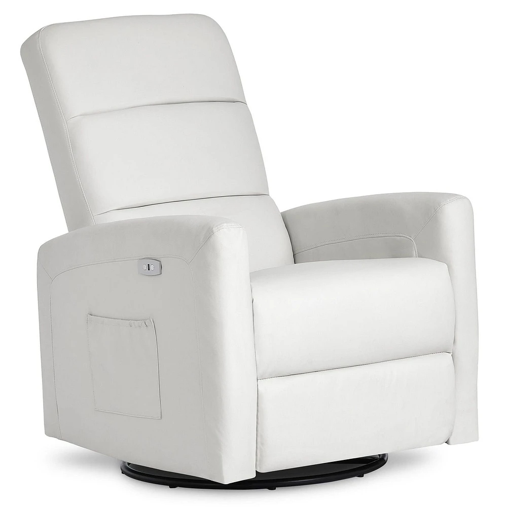 Dream On Me Berkley Leatherette Glider/ Power Recliner / Swivel Glider / Easy assembly Glider Chair