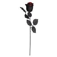 Halloween Themed Black Rose White/Red GLTER For Halloween Indoor Decorations