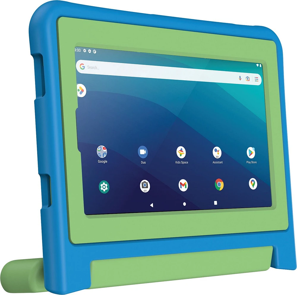 onn. Universal Protective Tablet Case for Most 9 - 10 in. Tablets - Blue/Green, 8 ft. Drop Protection