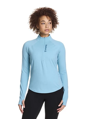 Reebok On The Go Veste demi-zippée pour femme Tailles XS-2XL